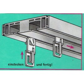 KlickFix Curtain Gliders – The Original Pack of 20