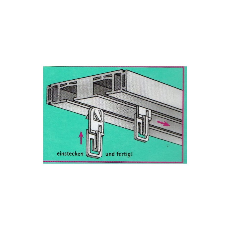 KlickFix Curtain Gliders – The Original Pack of 20