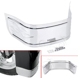 Unbranded Flame Front Fender Trim Skirt For Harley Touring Electra Tri Glide Softail FLST