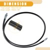 Partuto 2pcs 59 Inch Universal 1/8" NPT Grease Gun Flex