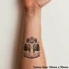 'Racing Car' Temporary Tattoo - Water Resistant, Skin-Safe, Non-Toxic Transfer