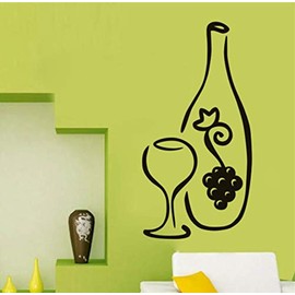 Kitchen Wine Bottle Murax Kitchens Tile Walls Home House Decoration Art Wallpaper Wall Decals Decor Vinyl Sticker IR6946