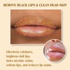 Turmeric Lemon Lip Scrub with Brush, Lip Scrubber Exfoliator for
