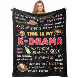 Loxezom Korean Drama Gifts, Kpop/Kdrama Merch, K Drama/K Pop Gifts for Women Teen Girl, Korean Kdrama Gift Blanket 50"X60"