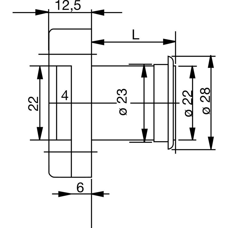 Burg Wächter MZ 23 Cylinder Cupboard Lock Z 2, 25
