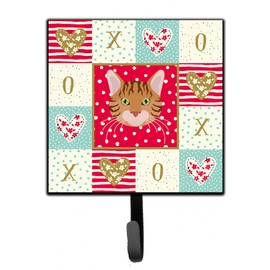 Caroline's Treasures Bengal Cat Love Leash or Key Holder Hooks, Multicolor