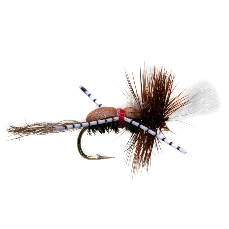 12 Grumpy Frumpy Attractor Mayfly Dry Fly Fishing Flies Assortment
