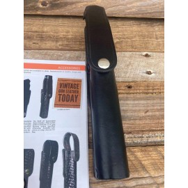 Tex Shoemaker 92AE Expandable Baton Holder For 26" ASP Baton Plain Black Leather