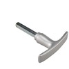INTRA-TEC Garage Door Handle Aluminium F1 8 x 60 mm