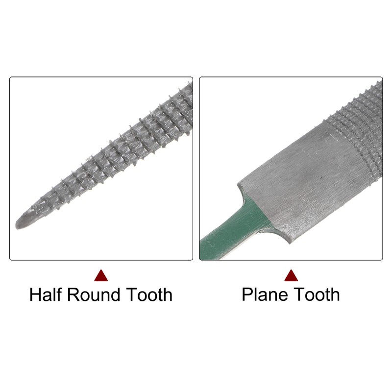 sourcing map Hardwood File 10" High Carbon Hardened Steel Fine
