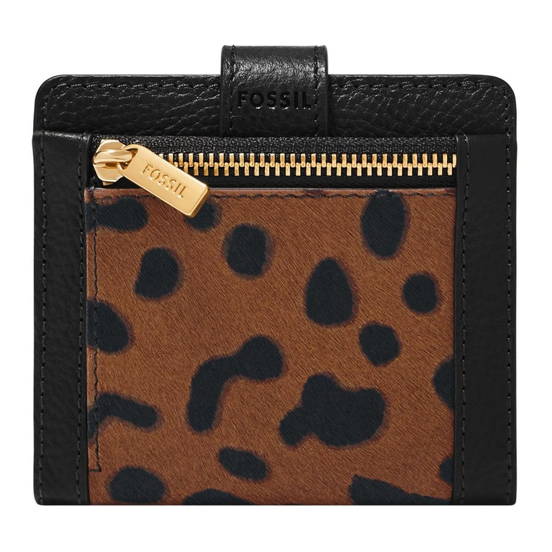 Fossil Harwell Small Tab Bifold Leopard, leopard