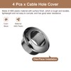 sourcing map 4Pcs Cable Hole Cover, 12/32 inch(18mm) ABS Office