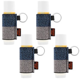Design Wish Chapstick Holder Lipstick Keyring Holder with Elastic Sleeve and Clip Portable Clip-on Lip Balm Holder Keyring for School/Travel/Gift
