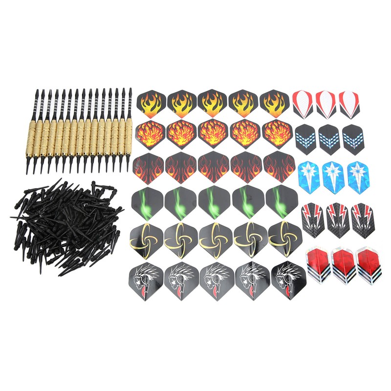 15pcs Soft Tip Darts Professional Plastic Tip Dart Sets Aluminum