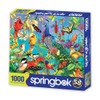 Springbok's 1000 Piece Jigsaw Puzzle Peacock Garden - Unique Cut