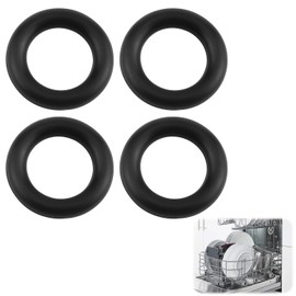 Pack of 4 Dishwasher O-Rings - Rubber Gaskets for Water Inlet Solenoid Valve Compatible with Miele Dimensions 16mm OD 10mm ID 3mm Width MFI754131307