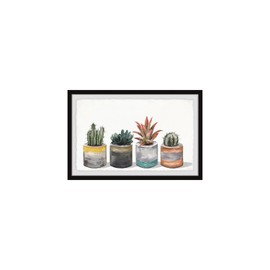 HomeStock Artisanal Abode Looking Sharp Framed Painting Print, 24" x 16", Contemporary Wall Decor: Abstract, Digital Art Prints, and Modern Styles for Your Home