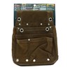 Sankyo Corporation DBLTACT Suede Genuine Leather Nail Bag 2-Tier Brown