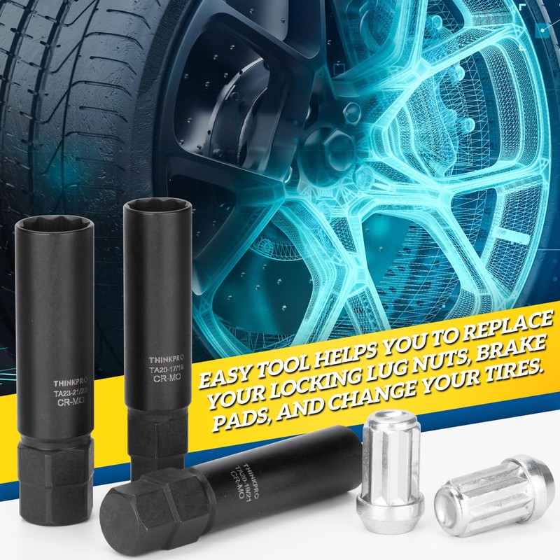 Thinkpro 10 spline lug nut key,Compatible with Bimecc 10-Spline Lug