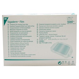 3M Health Care - Apósito de película Tegaderm de 1626 W, estilo marco, rectangular, 4.7 pulgadas de ancho, 4 pulgadas de largo, 4 pulgadas x 4 3/4 pulgadas, transparente (paquete de 50)