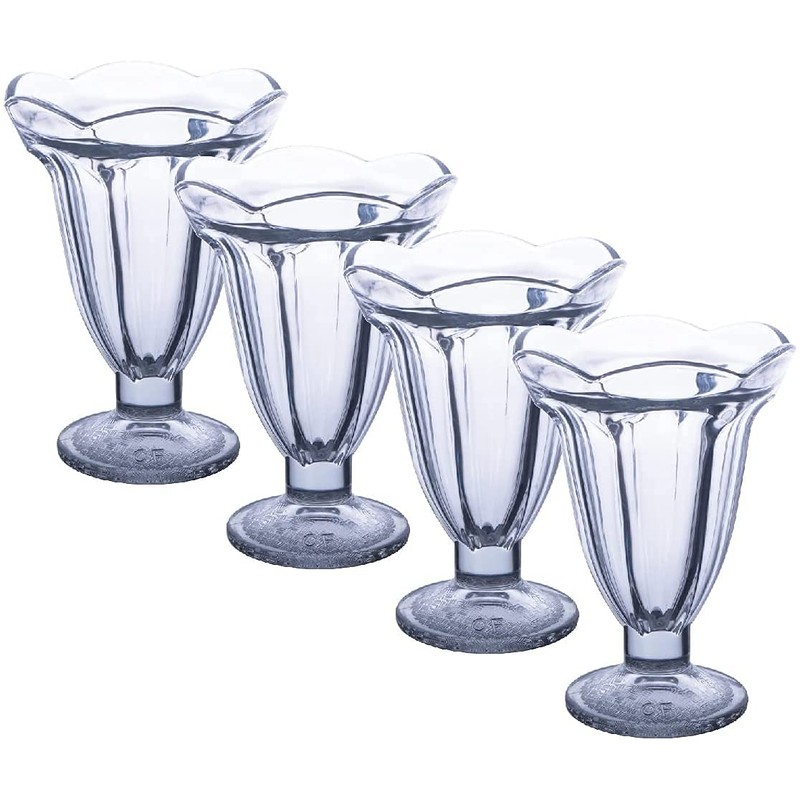 Chefcaptain Set Of 4 Extra Large 10 Oz Milkshake Glasses