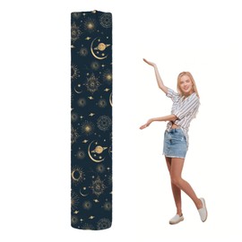 letsinstyle 92 x 20 Inch Planets Polyester Jumbo Rug Storage Bags, Dustproof Carpet Protection Pouch, Rolled Rugs Drawstring Carpet Pouches for Indoor Outdoor Carpet Storage Packing