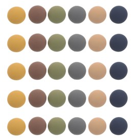 30 Piezas Chinchetas de Oficina en Tonos Neutros Semicirculares Mate para Tablón de Anuncios para Pared Mapa Marcado de Imágenes y Carteles