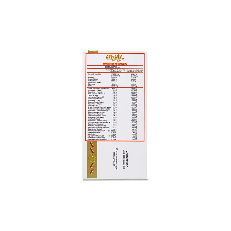 Geramin B12 Jalea Real Adicionada Con Vitamina Y Minerales 5
