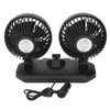 Car Fan Dual Head 24v 360° Adjustable Powerful USB Car