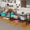SUFAUY 2 Tier Mesh Shoes Rack for Closet, Stackable All