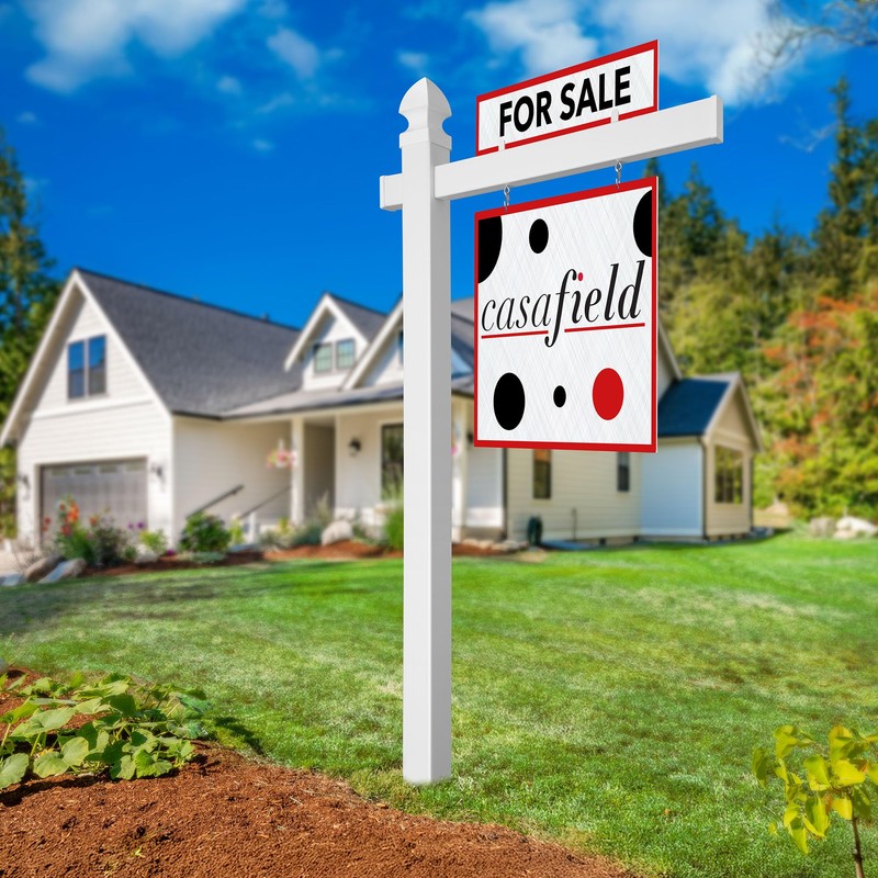 Casafield 72" x 36" Real Estate Sign Post for Open
