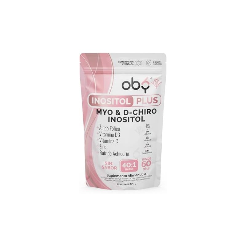 OBY Myo D-Chiro Inositol Ratio 401, Ácido Fólico y Vitaminas