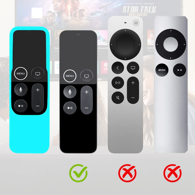 4Pack Protective Case Compatible with Apple TV Siri Remote 4K
