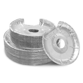 COZZIVITA Round Electric Stove Burner Covers - Thicker Aluminum Foil Burner Liners - Disposable Stove Top Protector, 100 Pack (50 * 6 Inch and 50 * 8 Inch)