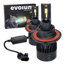 Evolum Kit de Focos Led 14000 lumenes Flame Luz Tricolor Automotriz Iluminación Principal Todas las Medidas Auto Faros Delanteros (H13)