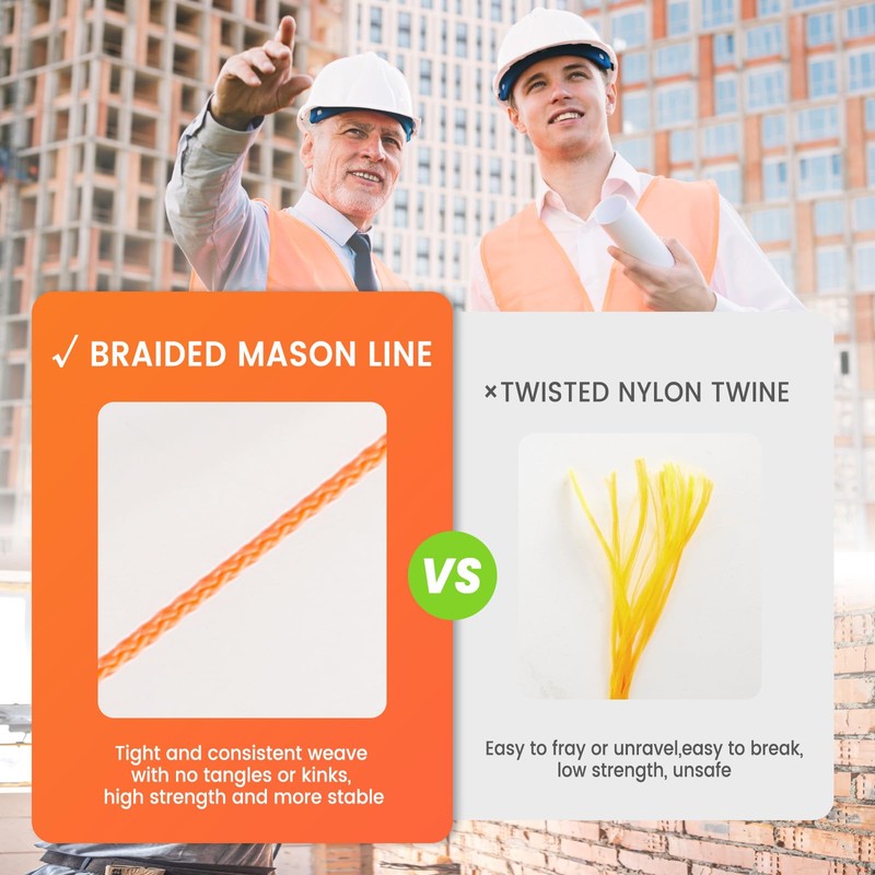 MERIANE Mason Line, 250 Ft #18 Braided Nylon String, Premium
