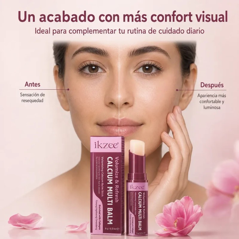 Bálsamo Facial Hidratante Con Colágeno Y Calcio Humectante