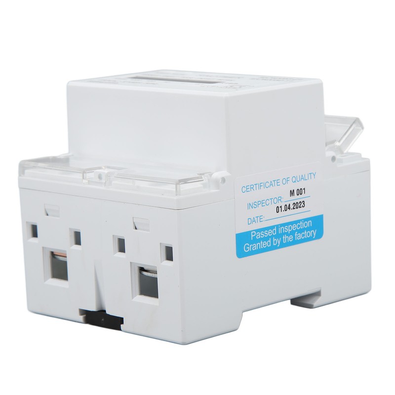 Electricity Watt Hour Meter Dual Color LED Indicator Rail Mount