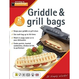 Toastabags Panini Grill 2 Bags Per Pack, Multi-Colour,