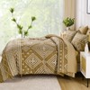 Yiran Taupe Brown Fall Comforter Set Queen Size, 7 Piece