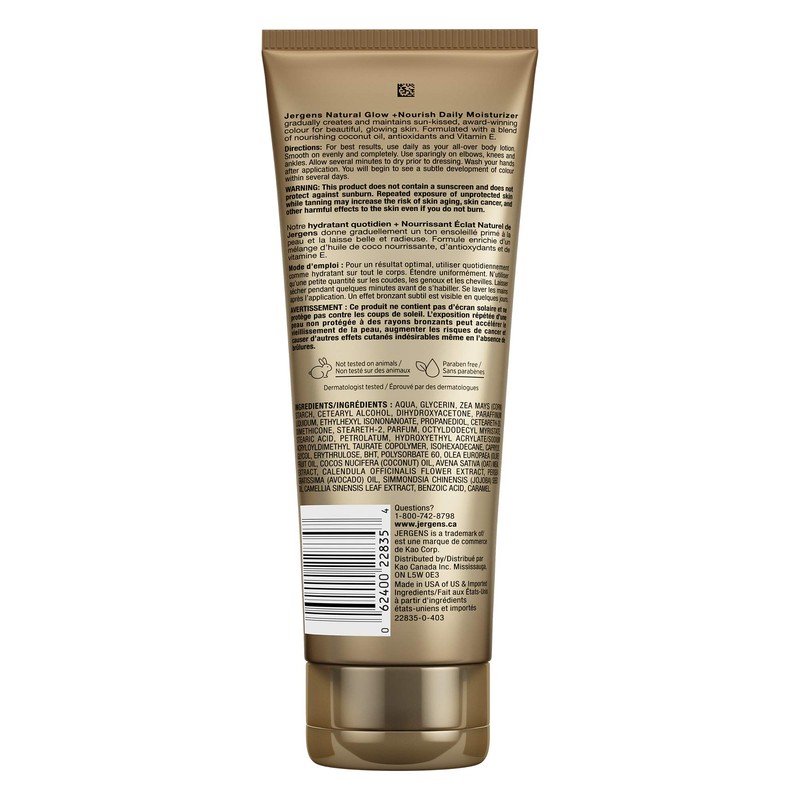 Jergens Natural Glow +Nourish Daily Moisturizer & Gradual Sunless Self