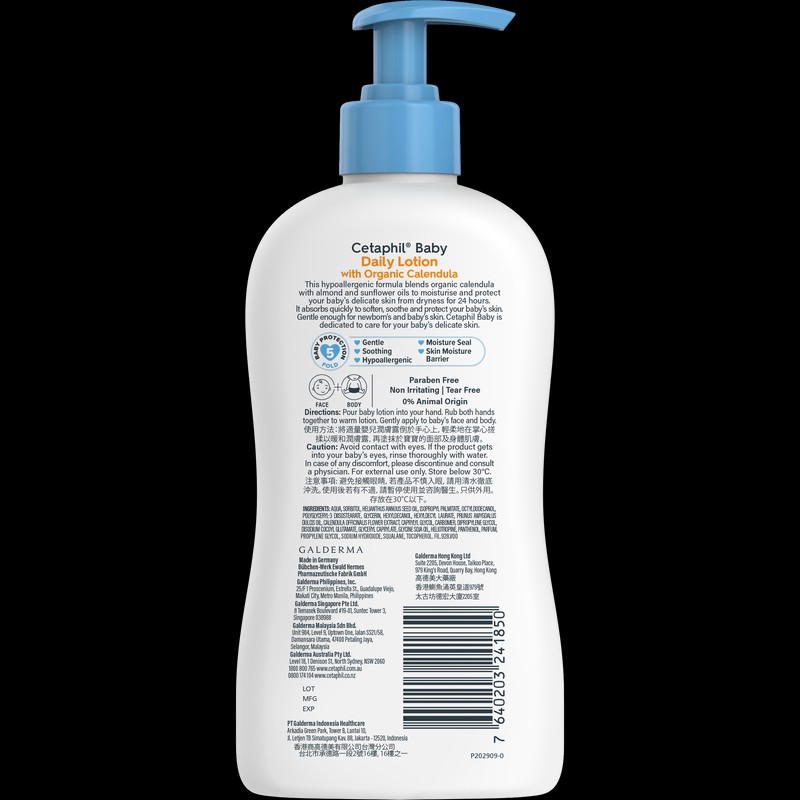 Cetaphil Baby Daily Lotion with Organic Calendula 400ml