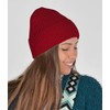 styleBREAKER Unisex Knitted Hat with Ribbed Pattern and Wide Brim,