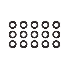 15 Pcs Tohatsu Lower Unit Drain Plug Gasket 332-60006-1, Lube Drain Screw Washer Replacement for Tohatsu 332600060M/332600060 Boat Drain Plug, Mallor 9-60103 332600060, Mercury 27-95220 332600061M