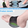 DANGANEN 3 Pairs Arch Support Compression Sleeves for Plantar Fasciitis