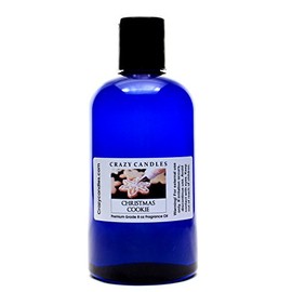 Crazy Candles 8oz Christmas Cookie 8 Fl Oz Bottle (237ml) Premium Grade Scented Fragrance Oil