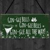 RED OCEAN Funny Gin Sign Hanging Plaque Christmas Decoration Xmas