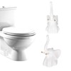 2 Pack Toilet Bolt Covers Decorative,Lovely Ceramic Elephant Shaped Toilet