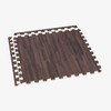 Forest Floor 3/8 Inch Thick Printed Foam Tiles, Premium Wood