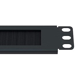 1U Brush Panel Horizontal Grommet Strip Server Rack Cable Management Panel by CableRack